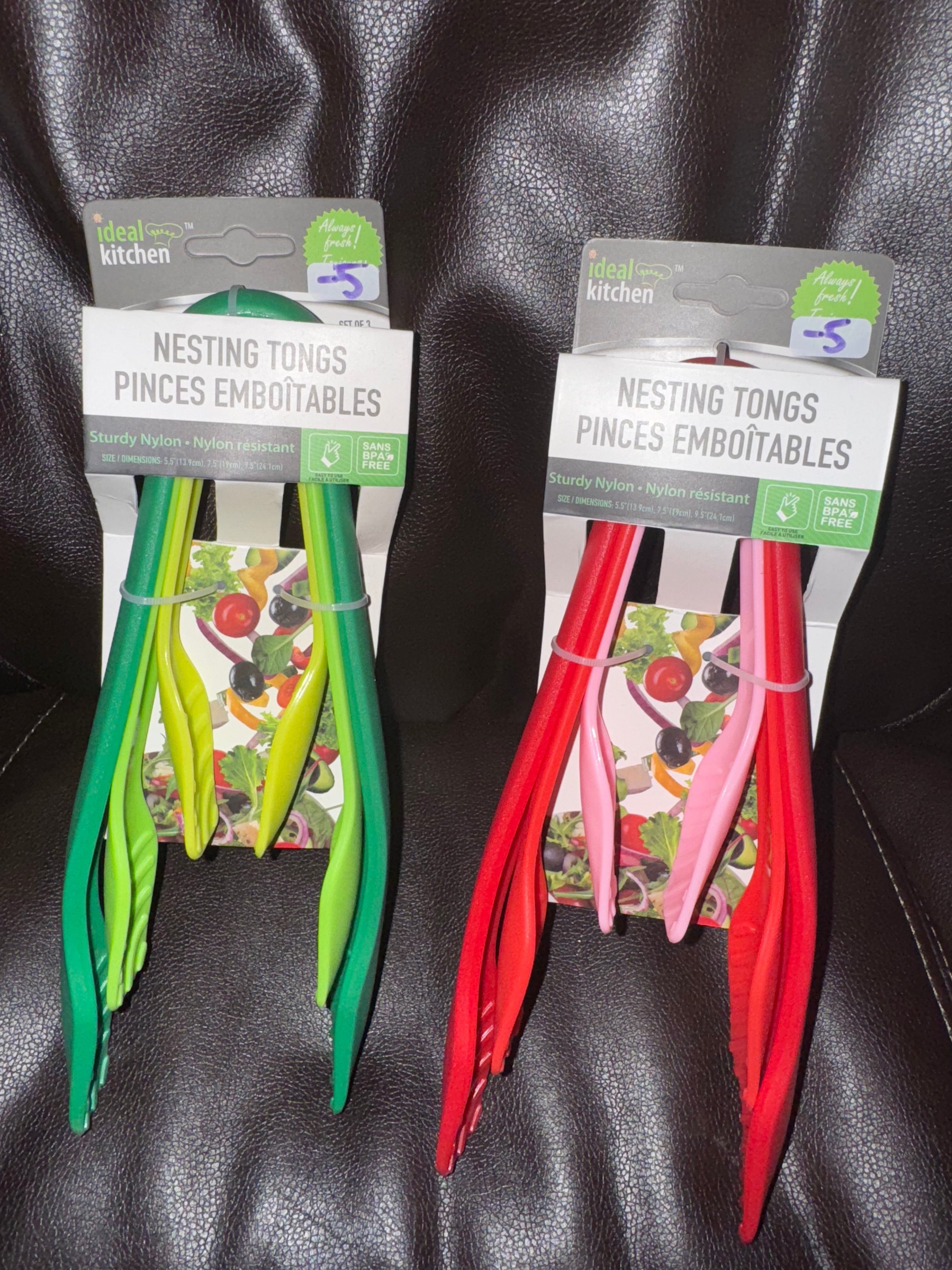 Nesting Tongs Set